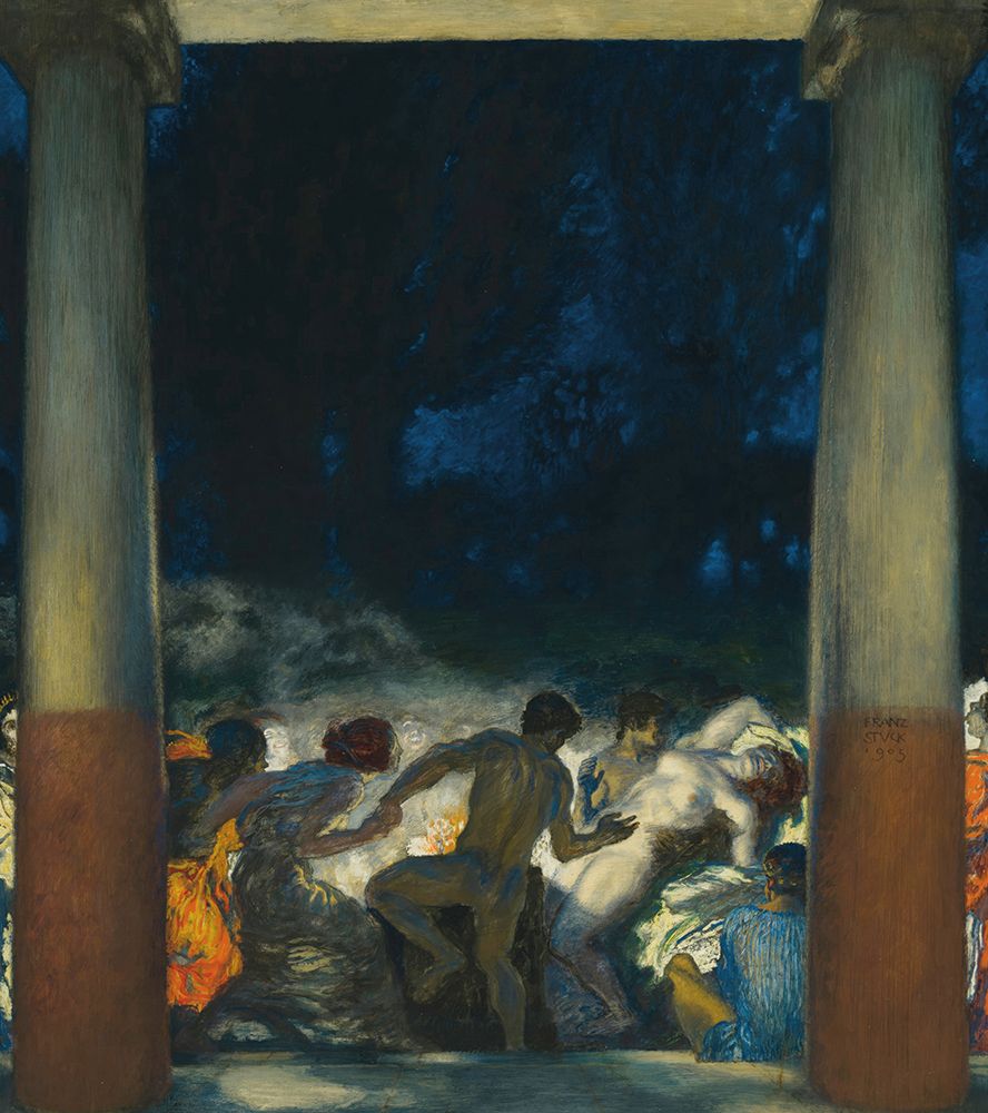 Bacchanal 1905 art print by Franz von Stuck for $57.95 CAD
