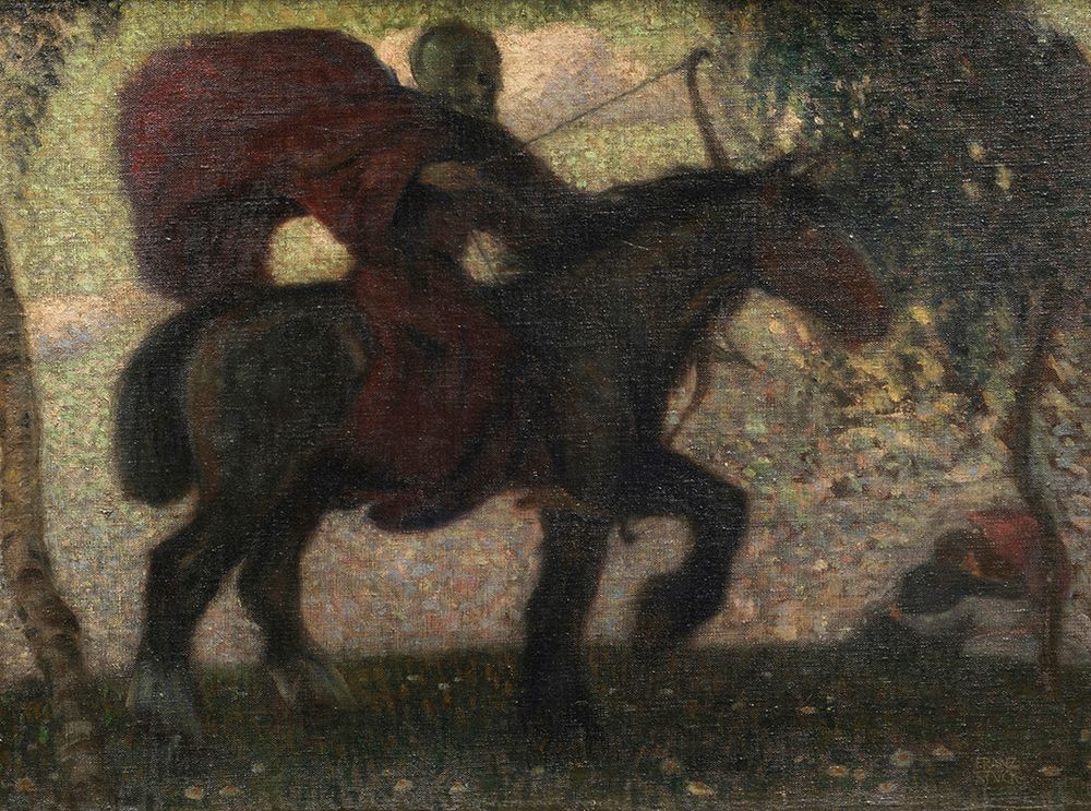 Death and lovers 1890 art print by Franz von Stuck for $57.95 CAD