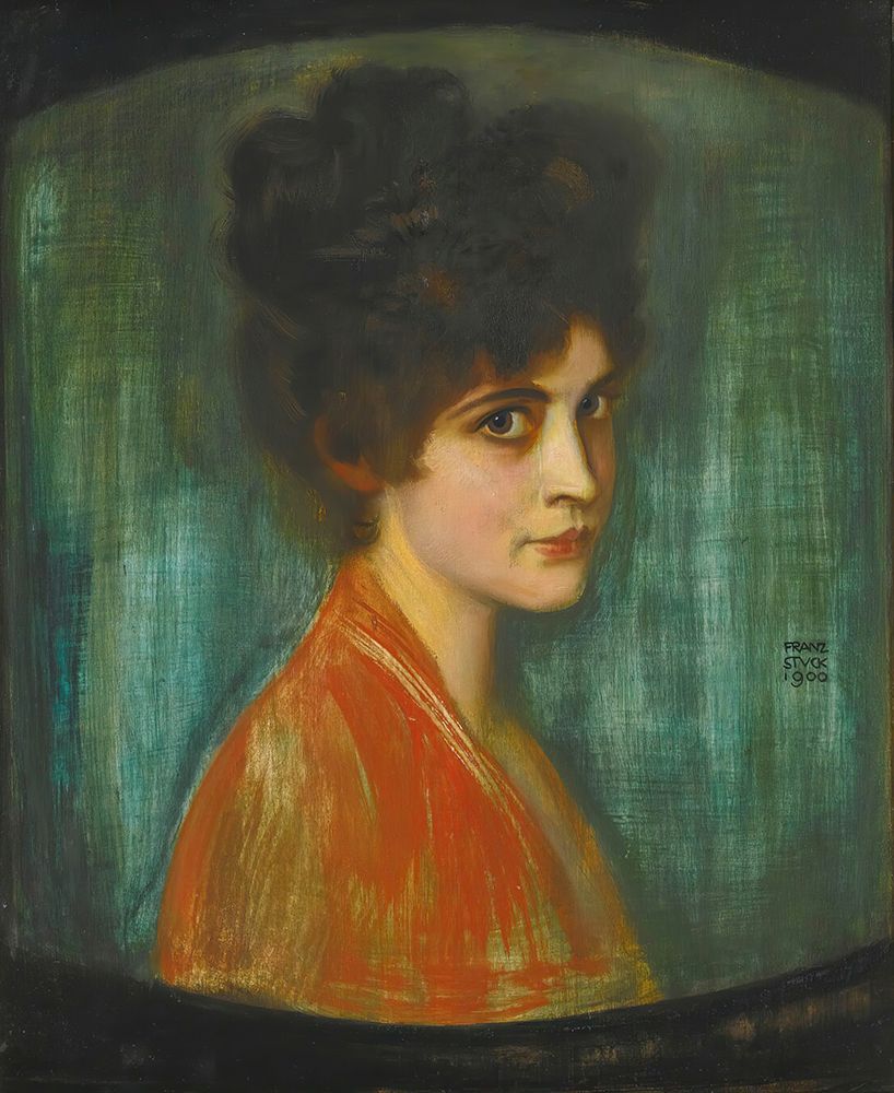 Frau Feez 1900 art print by Franz von Stuck for $57.95 CAD