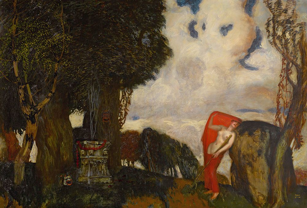 Iphigenia in the Courts art print by Franz von Stuck for $57.95 CAD