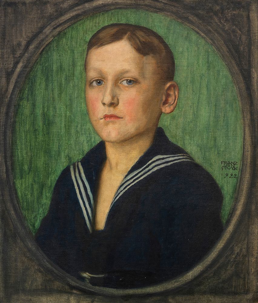 Portrait of a boy, Heinrich Butzer, 1922 art print by Franz von Stuck for $57.95 CAD