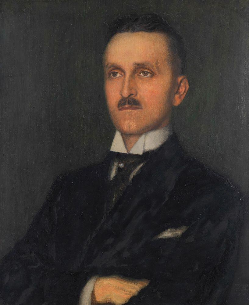Male portrait of Heinrich Butzer 1921 art print by Franz von Stuck for $57.95 CAD