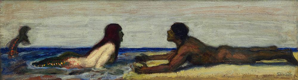 Mermaid 1891 art print by Franz von Stuck for $57.95 CAD