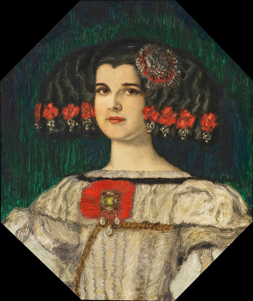 My daughter Mary in Velasquez costume 1912 art print by Franz von Stuck for $57.95 CAD