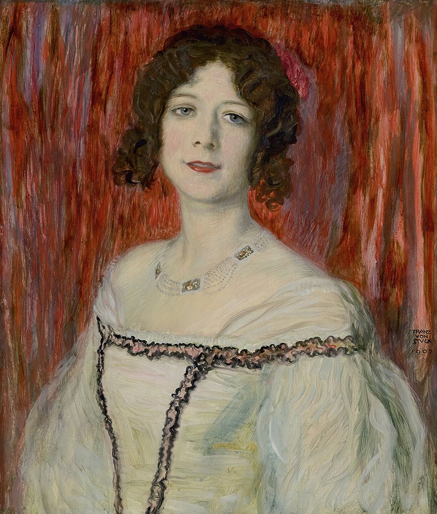 Olga Lindpaintner 1907 art print by Franz von Stuck for $57.95 CAD