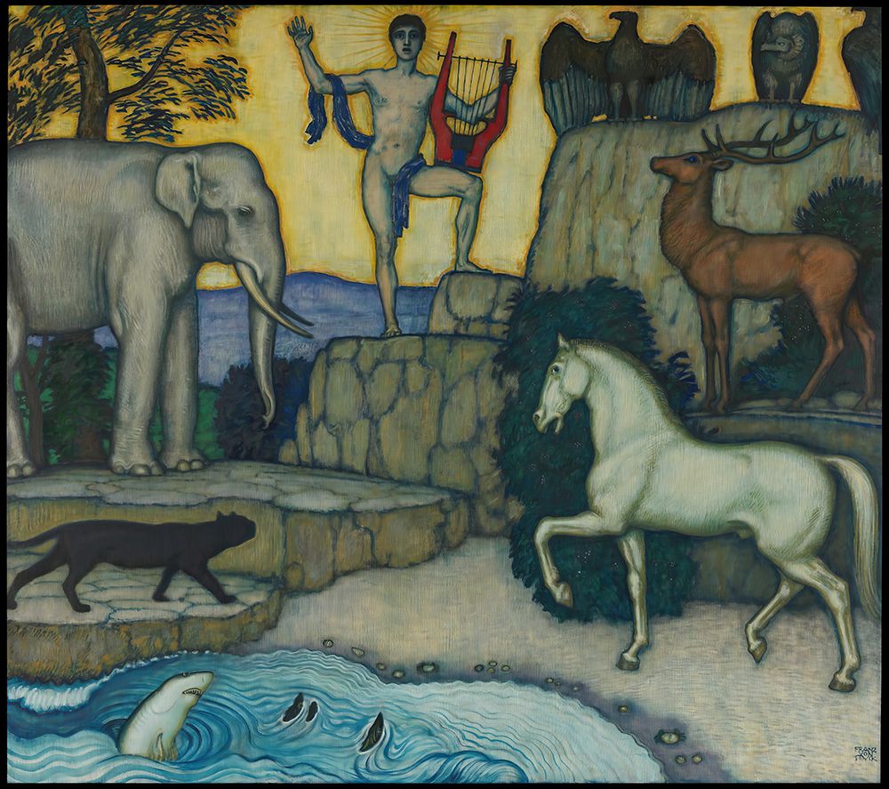Orpheus and the Animals 1924 art print by Franz von Stuck for $57.95 CAD