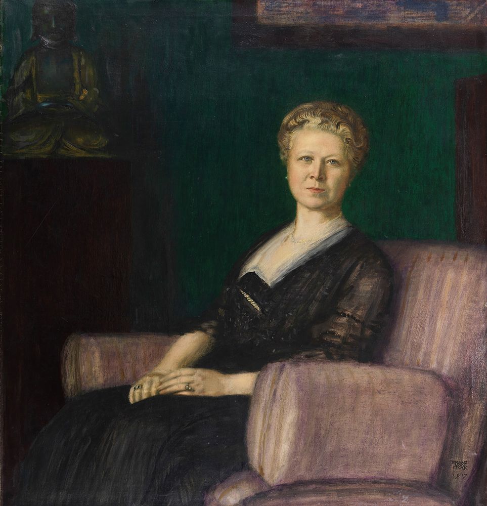 Portrait Luise Bestehorn 1917 art print by Franz von Stuck for $57.95 CAD