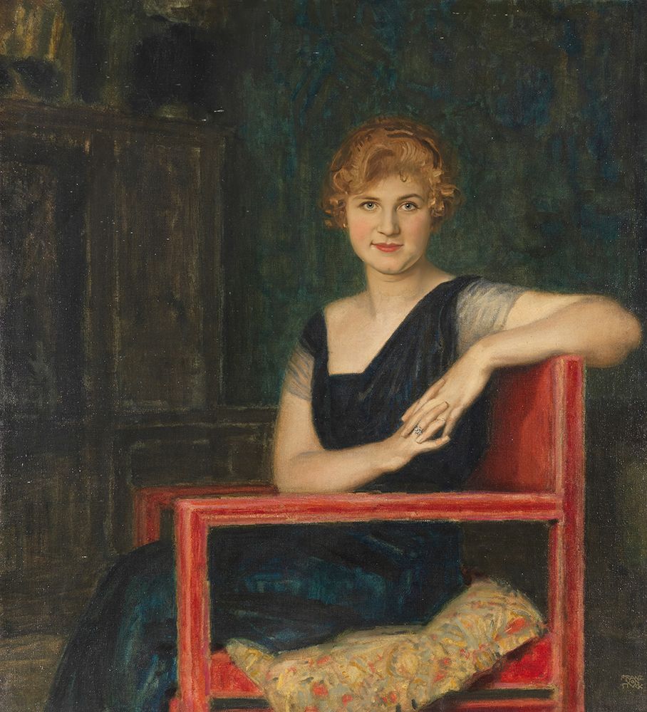 Portrait of a lady 1916 art print by Franz von Stuck for $57.95 CAD