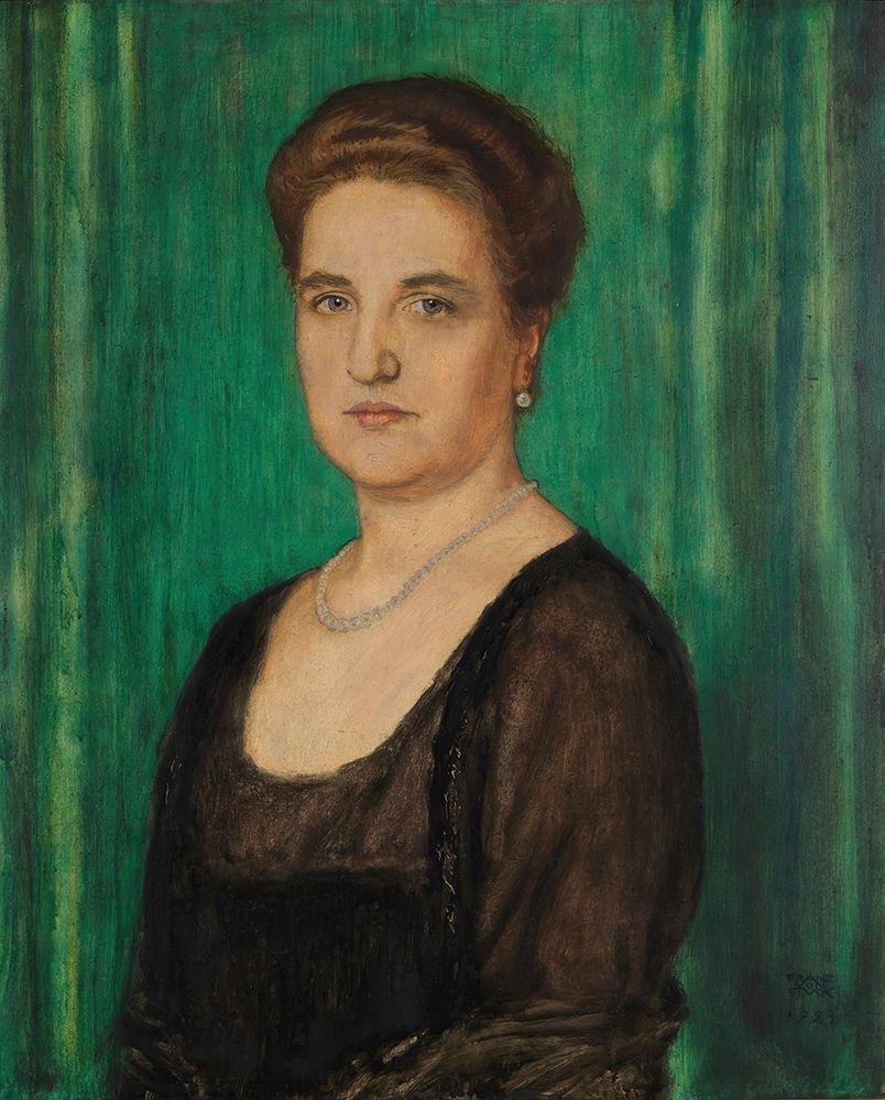 Portrait of a lady Martha Butzer 1923 art print by Franz von Stuck for $57.95 CAD