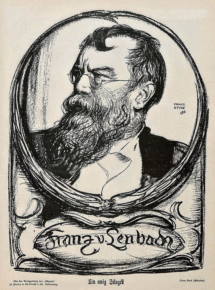 Portrait of Franz von Lenbach 1896 art print by Franz von Stuck for $57.95 CAD