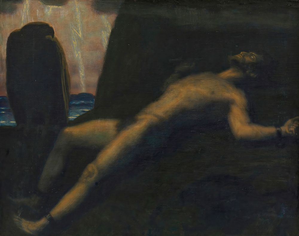 Prometheus 1928 art print by Franz von Stuck for $57.95 CAD