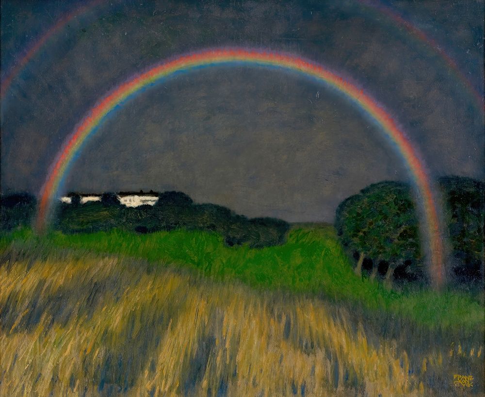 Rainbow landscape 1927 art print by Franz von Stuck for $57.95 CAD