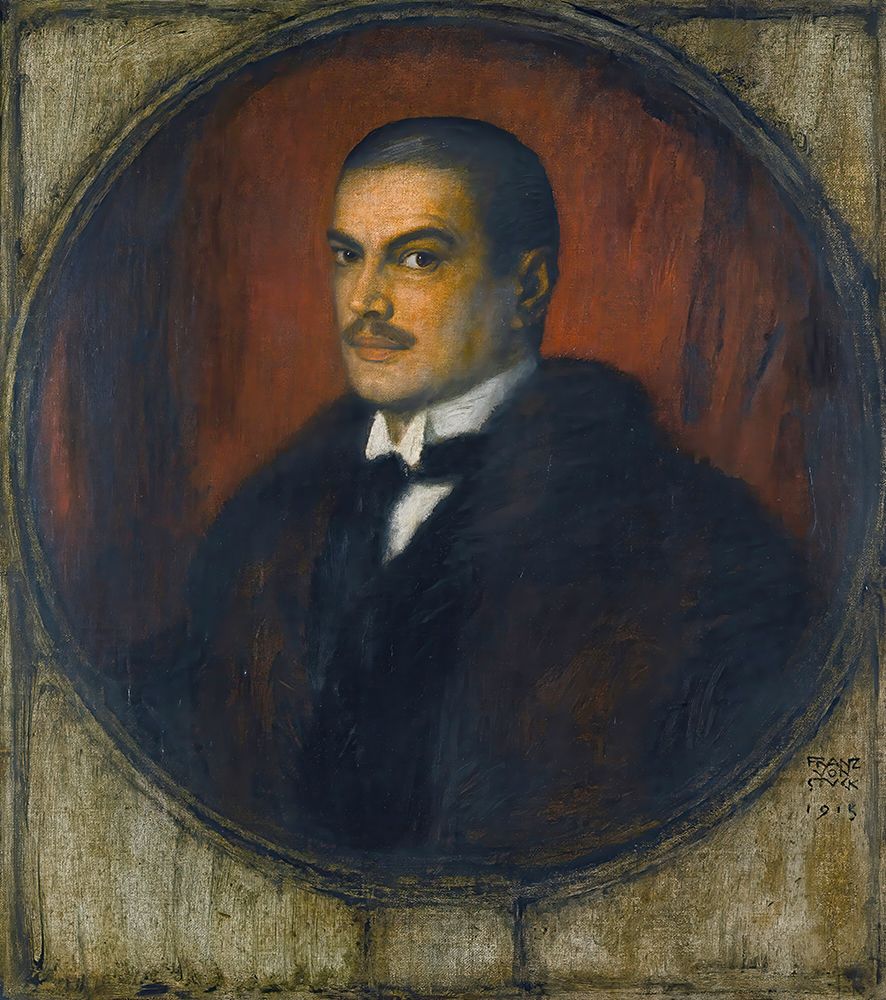 Self portrait 1915 art print by Franz von Stuck for $57.95 CAD