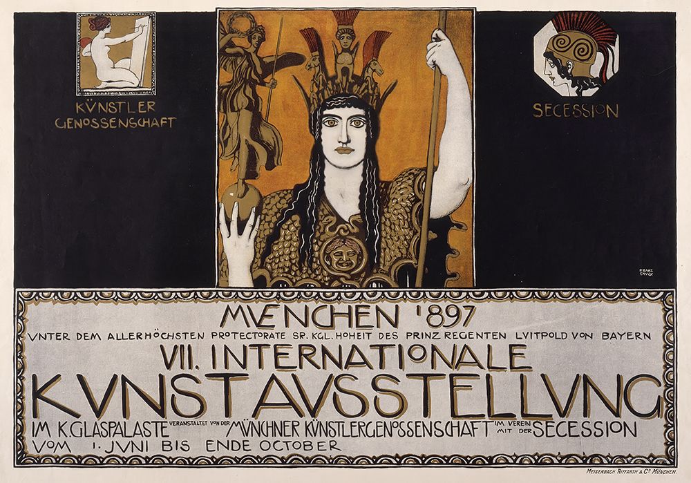 Seventh International Art Exhibition, Munich 1897 art print by Franz von Stuck for $57.95 CAD
