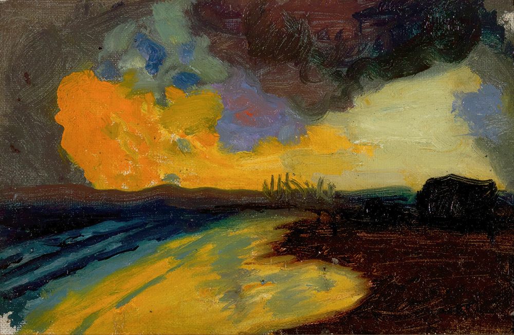 Study for Sunset by the Sea 1910 art print by Franz von Stuck for $57.95 CAD