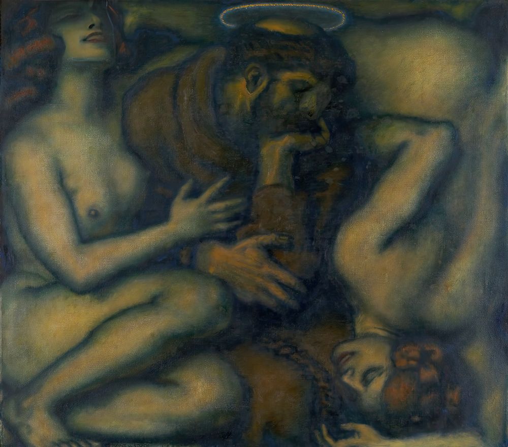 Temptation 1918 art print by Franz von Stuck for $57.95 CAD