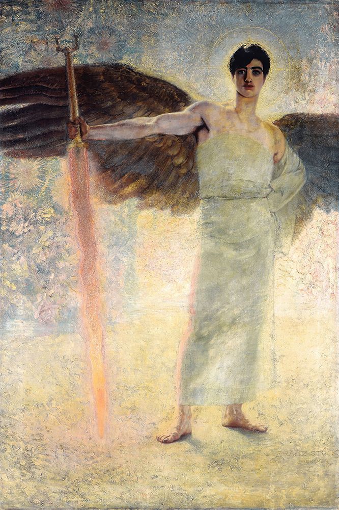 The Guardian of Paradise 1889 art print by Franz von Stuck for $57.95 CAD
