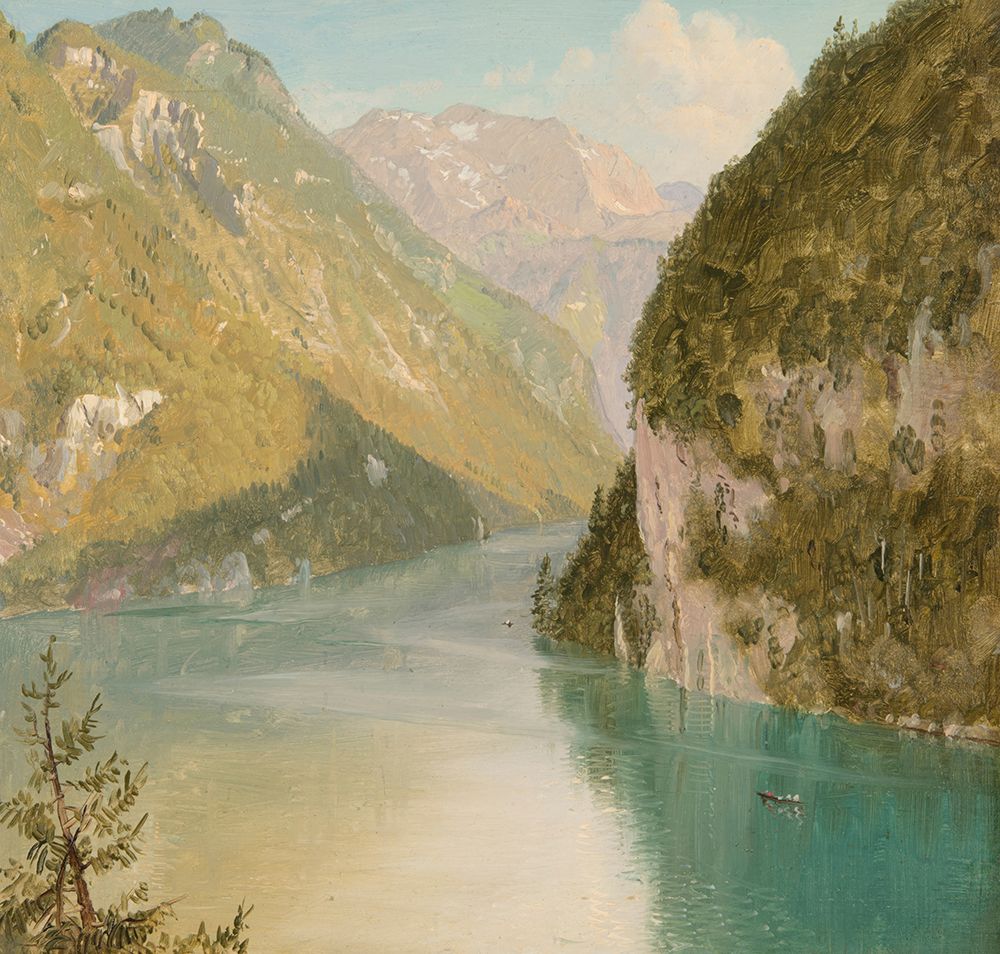 Konigssee, Bavaria 1868 art print by Frederic Edwin Church for $57.95 CAD