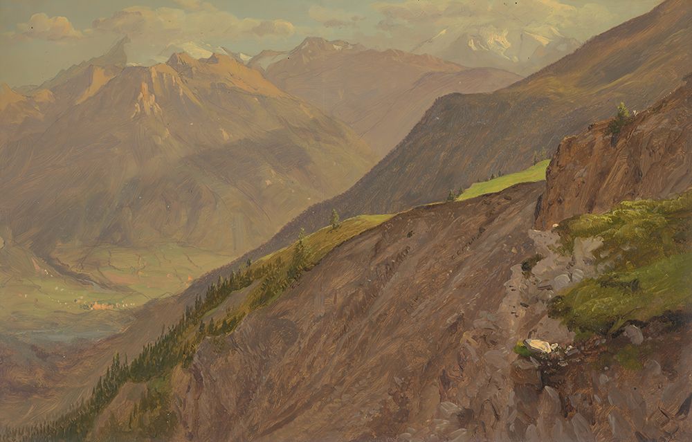 The Goell and Watzmann, near Berchtesgeden 1868 art print by Frederic Edwin Church for $57.95 CAD