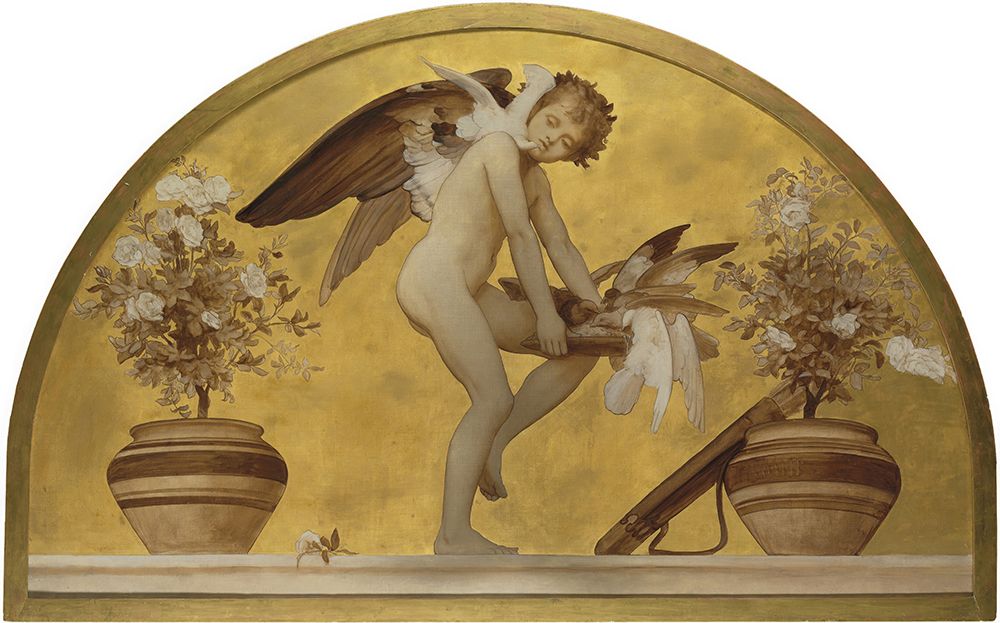 Cupid and Doves art print by Frederic Leighton for $57.95 CAD