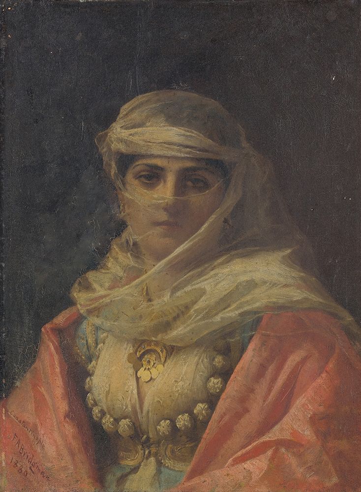 A Turkish Beauty 1880 art print by Frederick Arthur Bridgman for $57.95 CAD