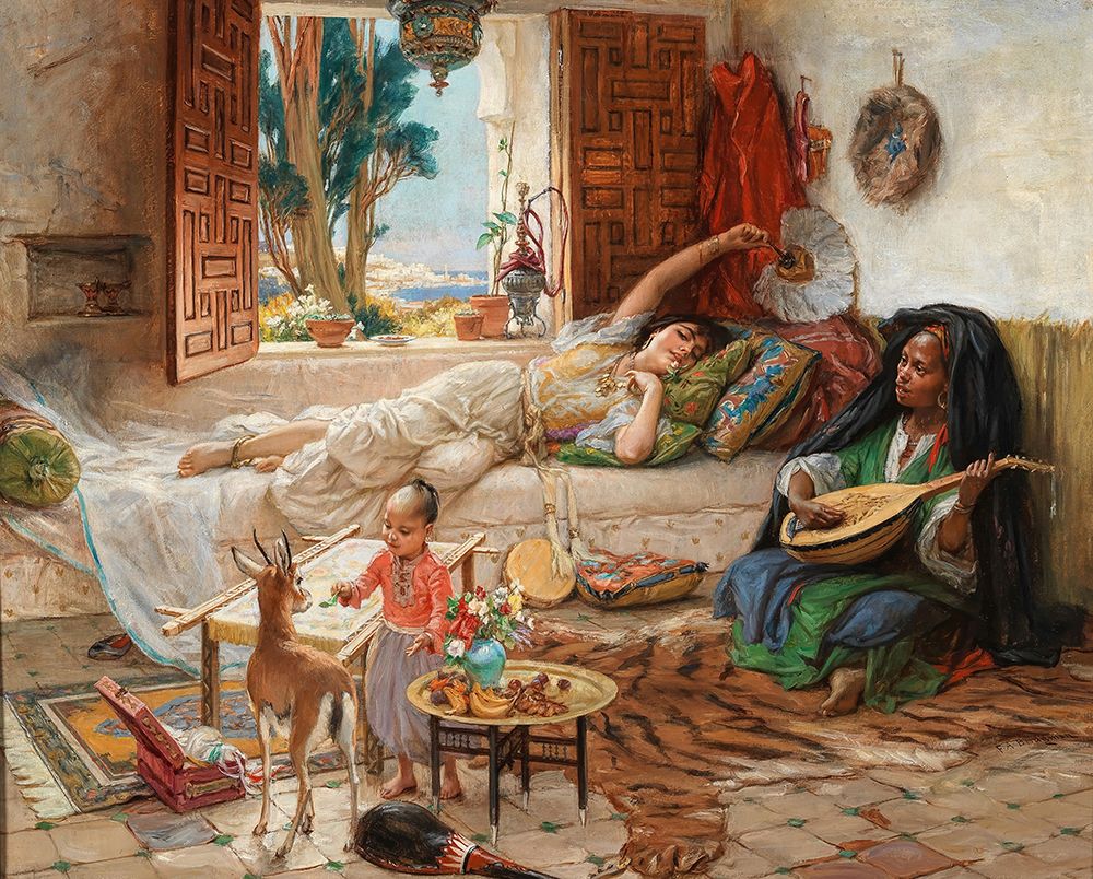 An Afternoon in Algiers art print by Frederick Arthur Bridgman for $57.95 CAD
