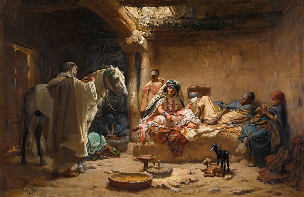 An Interior In Biskra 1881 art print by Frederick Arthur Bridgman for $57.95 CAD