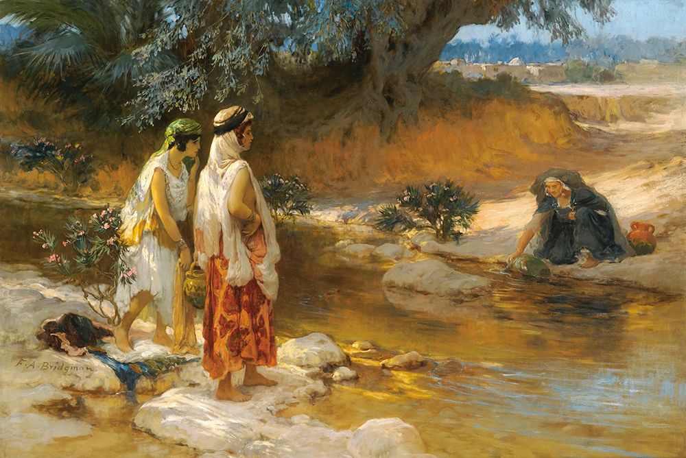 At The Waters Edge art print by Frederick Arthur Bridgman for $57.95 CAD