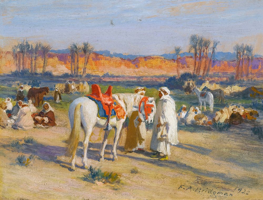 Halt In The Desert 1922 art print by Frederick Arthur Bridgman for $57.95 CAD