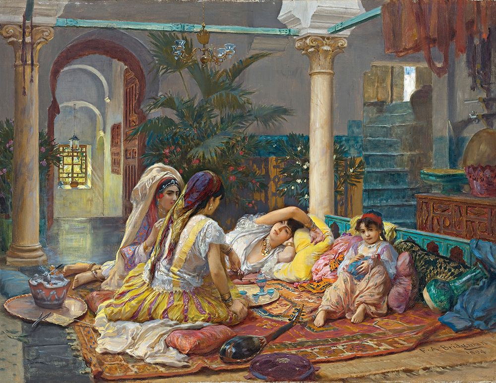 In The Harem 1894 art print by Frederick Arthur Bridgman for $57.95 CAD