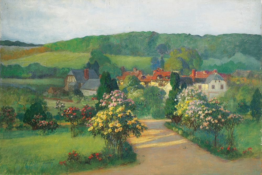 Flower garden art print by Frederick Arthur Bridgman for $57.95 CAD