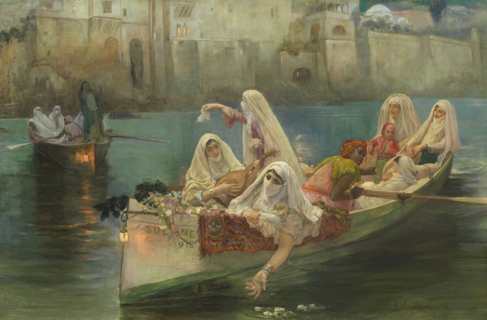 Return from the festival, Algiers art print by Frederick Arthur Bridgman for $57.95 CAD