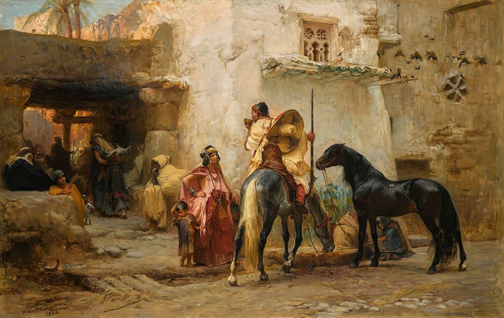 Street in Algeria 1882 art print by Frederick Arthur Bridgman for $57.95 CAD