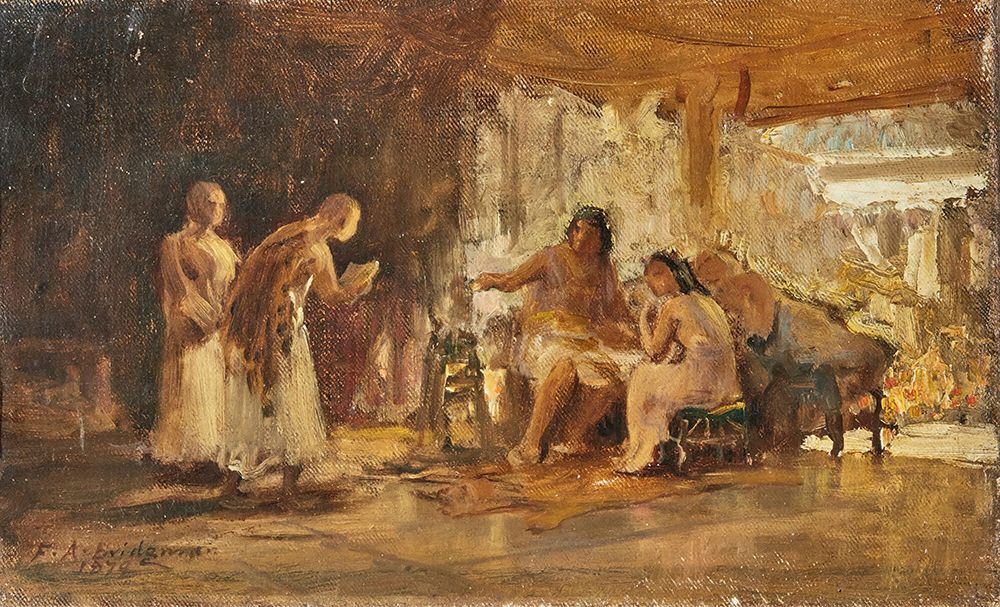 Study Of A Group In An Interior 1879 art print by Frederick Arthur Bridgman for $57.95 CAD
