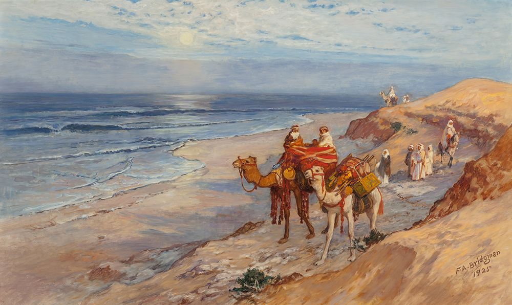 On the coast of the Atlantic Tangier  1925 art print by Frederick Arthur Bridgman for $57.95 CAD