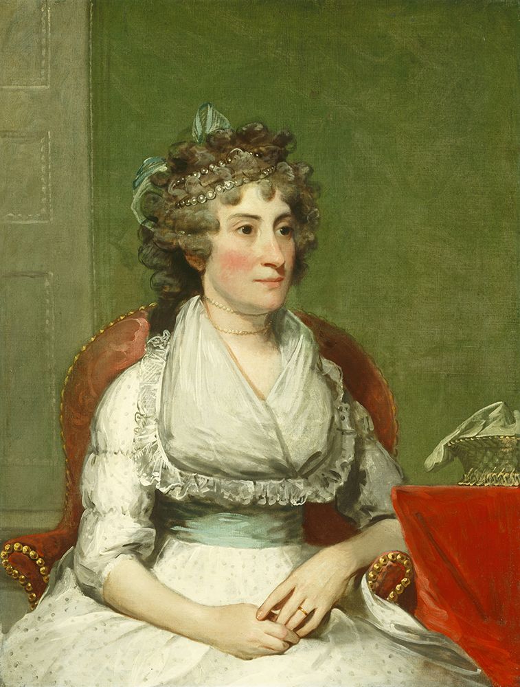 Catherine Yates Pollock, Mrs. George Pollock 1793 art print by Gilbert Stuart for $57.95 CAD