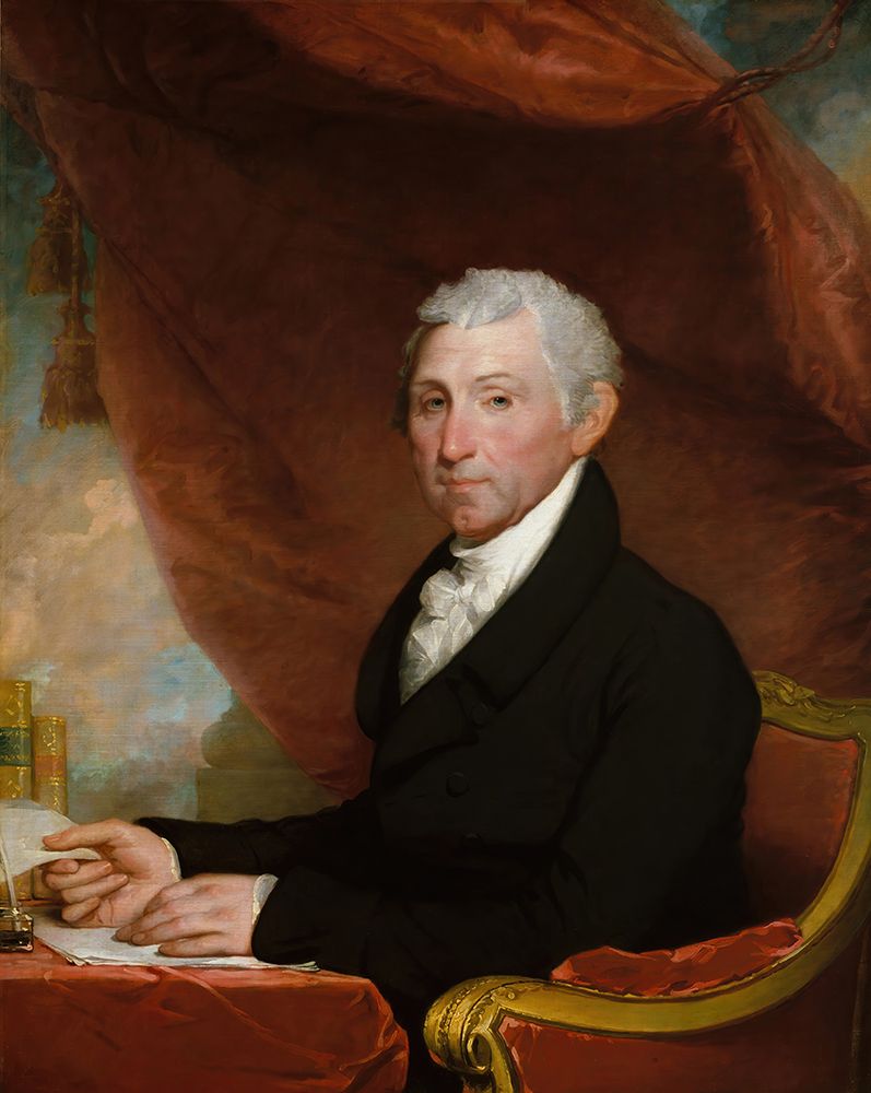 James Monroe circa 1820 art print by Gilbert Stuart for $57.95 CAD