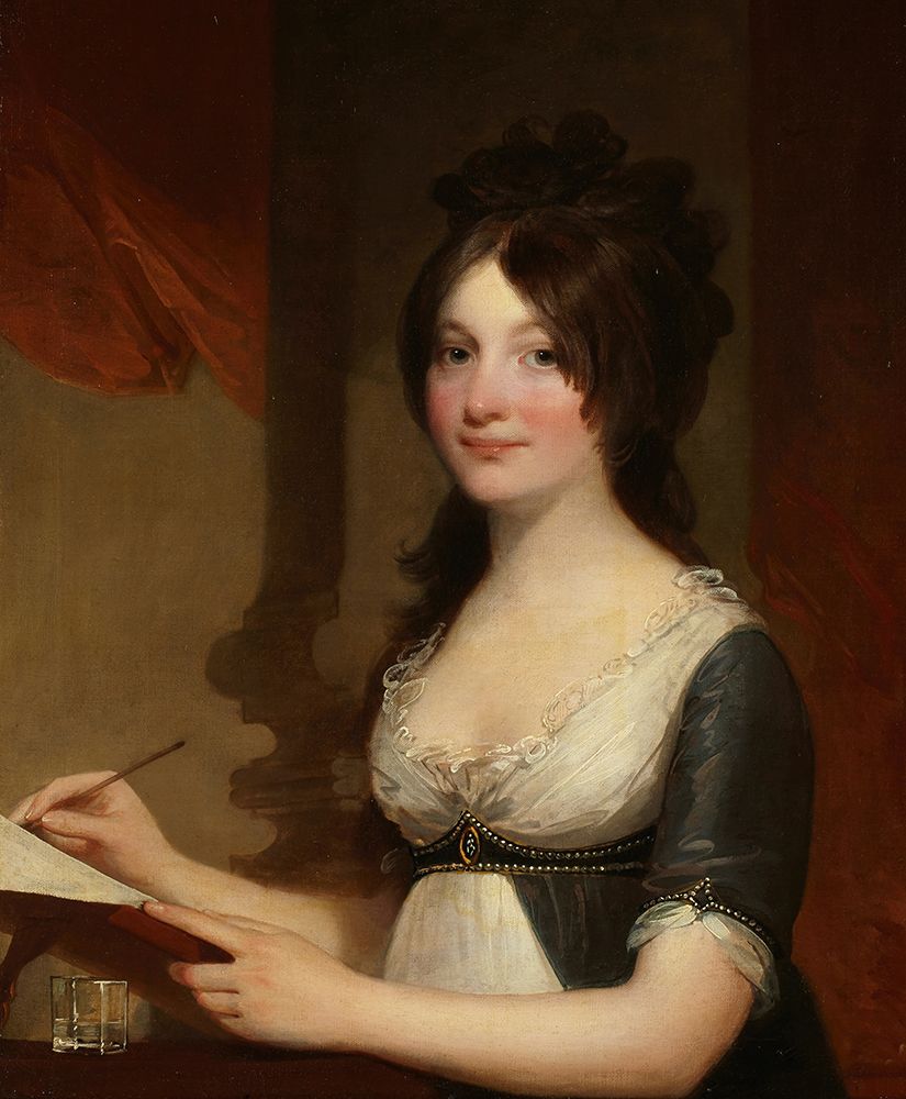 Portrait of a Young Woman 1802 art print by Gilbert Stuart for $57.95 CAD