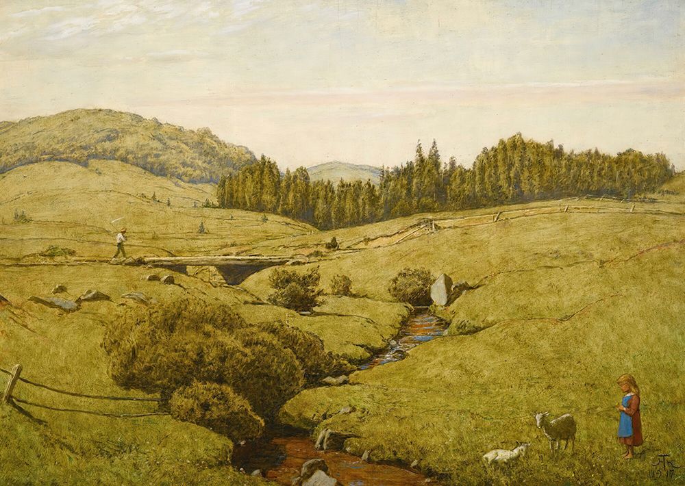 Black Forest Landscape 1917 art print by Hans Thoma for $57.95 CAD