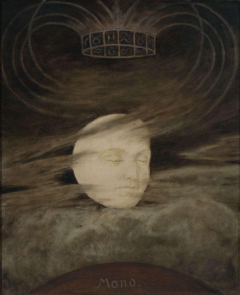 The Moon 1906 art print by Hans Thoma for $57.95 CAD