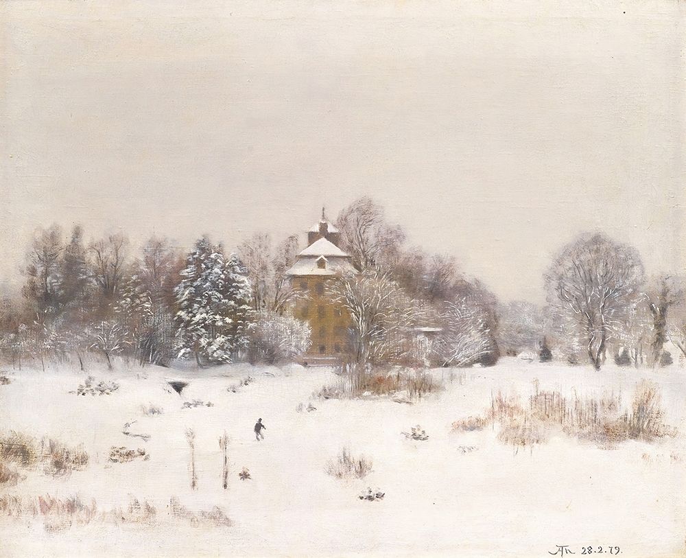The wasteland near Frankfurt in the winter of 1879 art print by Hans Thoma for $57.95 CAD