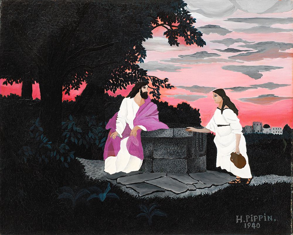 Christ and the Woman of Samaria 1940 art print by Horace Pippin for $57.95 CAD
