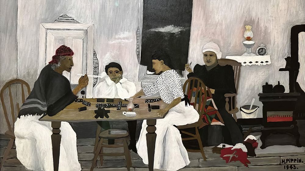 Domino Players 1943 art print by Horace Pippin for $57.95 CAD