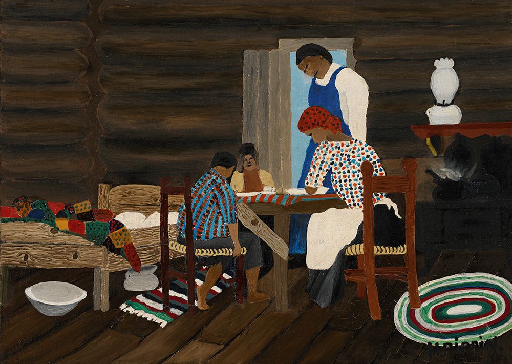 Giving Thanks 1942 art print by Horace Pippin for $57.95 CAD