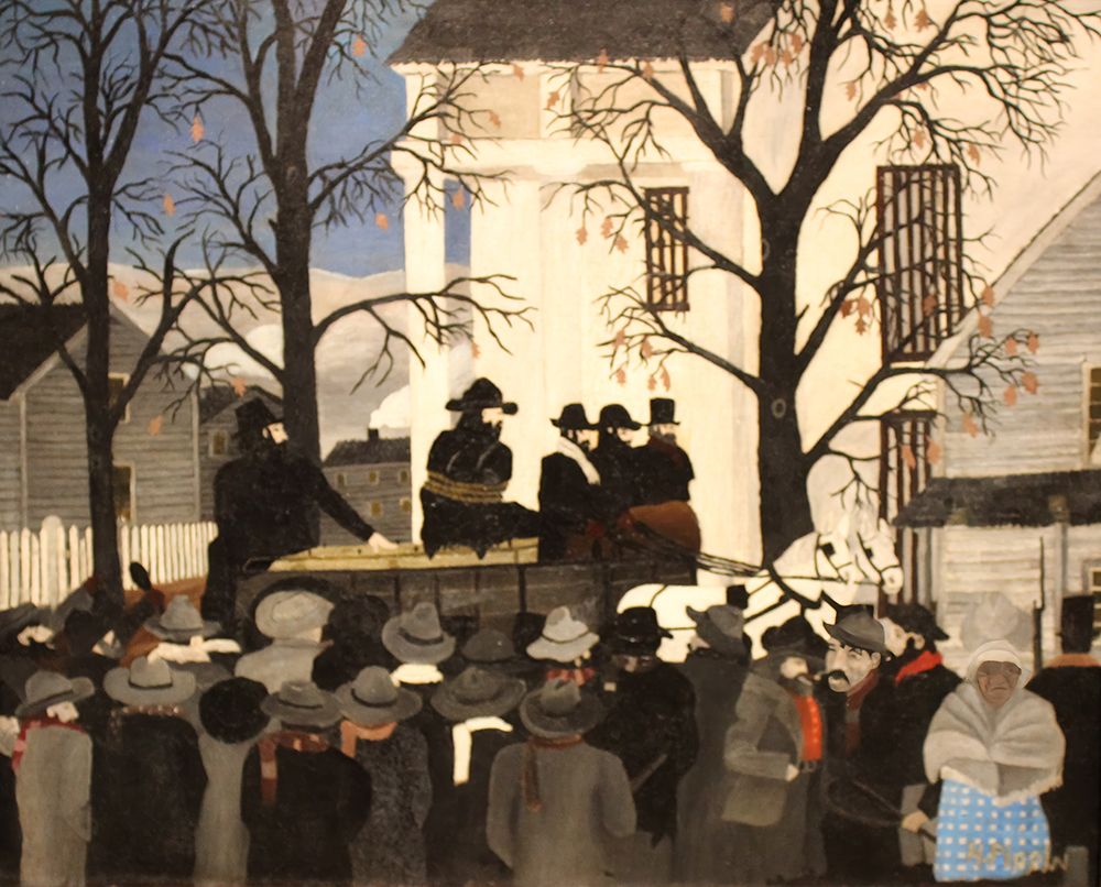 John Brown Going to His Hanging 1942 art print by Horace Pippin for $57.95 CAD