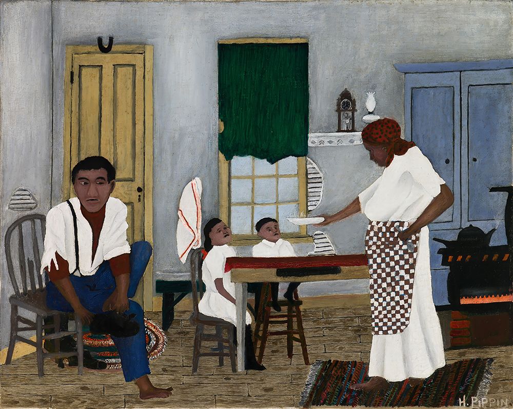 Sunday Morning Breakfast 1943 art print by Horace Pippin for $57.95 CAD