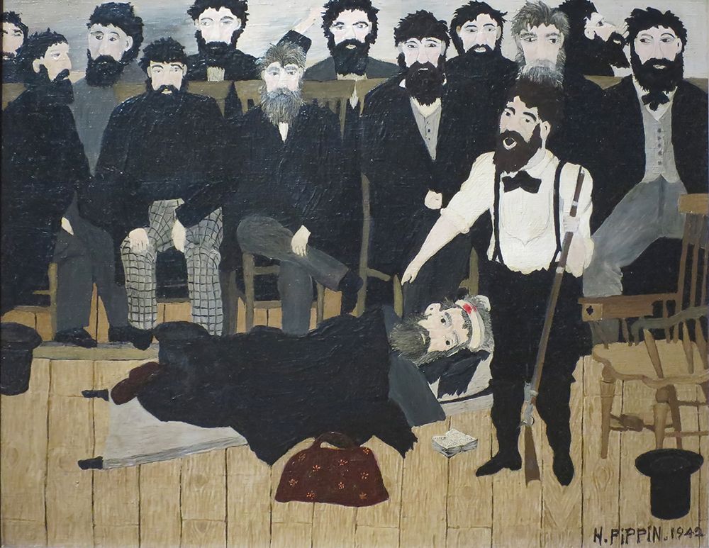 The Trial of John Brown 1942 art print by Horace Pippin for $57.95 CAD