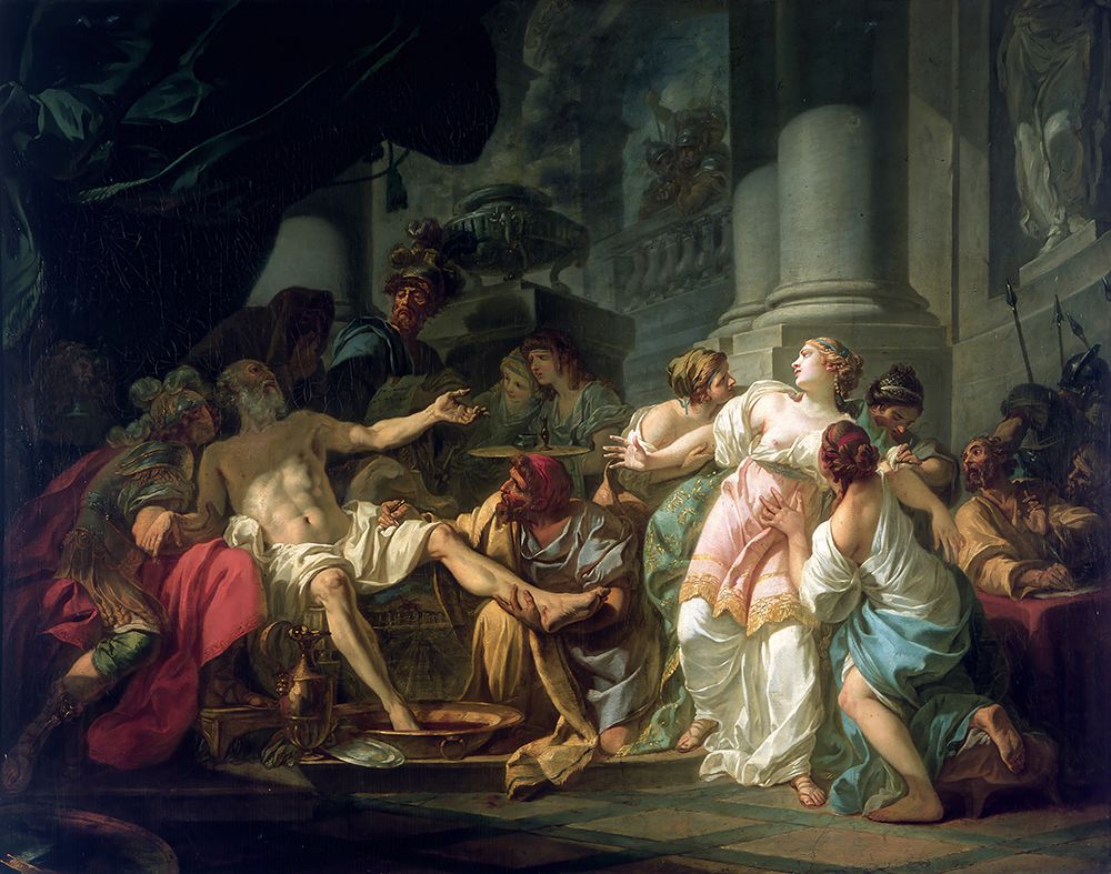 The Death Of Seneca 1773 art print by Jacques-Louis David for $57.95 CAD