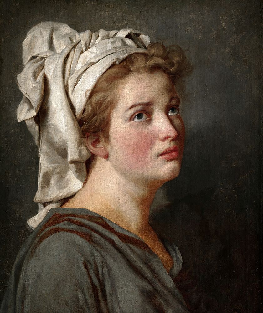 Young Woman with a Turban circa 1780 art print by Jacques-Louis David for $57.95 CAD