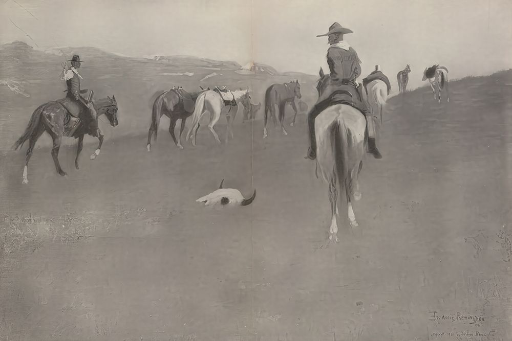 A Sure Sign 1902 art print by Frederic Remington for $57.95 CAD